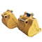 Máquina escavadora amarela Rock Bucket de Q355B 0,8 Cbm para CAT320 ZX200 DX200 SY205C