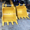 Máquina escavadora amarela Rock Bucket de Q355B 0,8 Cbm para CAT320 ZX200 DX200 SY205C