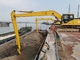 18m 19m Long Reach Excavator Booms Amarelo Preto Cor Pessoal