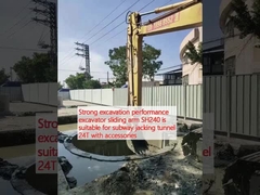 Forte desempenho de escavação Excavator braço escorregadio SH240 é adequado para o túnel de subterrâneo jacking 24T com acessórios