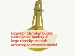 Excavadora Clamshell Balde carregamento personalizável de materiais de grande capacidade de acordo com o modelo da escavadora