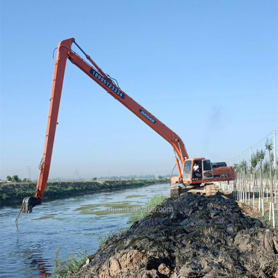 Dragagem do braço e do porto de extensão da máquina escavadora projetada para a dragagem do rio