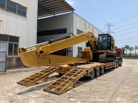 Máquina escavadora longa garantida Dipper Arm 10M-18m With Bucket e cilindro do alcance da extensão para CAT