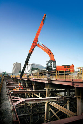 Braço telescópico de escavadeira retrátil de construção para Hitachi ZX330 Volvo Ec480