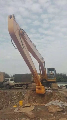 do braço longo da demolição das seções da máquina escavadora três do braço da máquina escavadora pc130 crescimento longo do alcance