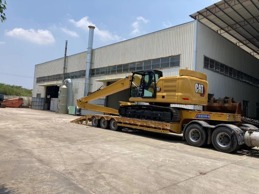 A máquina escavadora de aço amarela Boom Arm, CE certificou a máquina escavadora longa Arm