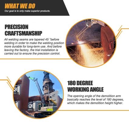 Máquina escavadora Long Reach Boom da demolição de Q355B Q690D para