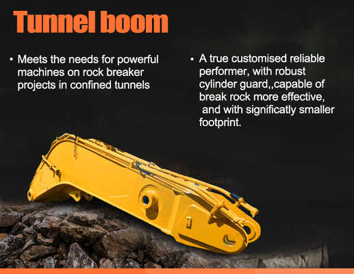 Excavadora de alta resistência boom de túnel curto boom excavadora de longo alcance braço para excavadora para gato hitachi komatsu zoomlion