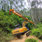 O alcance longo de Telescopic Boom da máquina escavadora da máquina PC200 da silvicultura para a madeira da garra com uma rotação de 360 graus luta