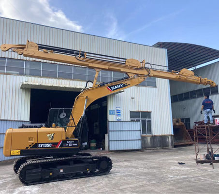Manuseador de árvores florestais Excavadora Braço telescópico com agarrador para gato Hitachi Komatsu Kobelco