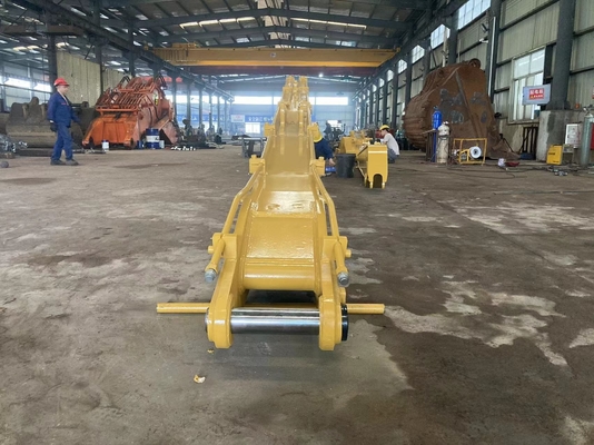 Máquina escavadora longa garantida Dipper Arm 10M-18m With Bucket e cilindro do alcance da extensão para CAT