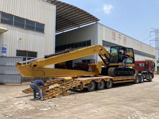 Máquina escavadora longa garantida Dipper Arm 10M-18m With Bucket e cilindro do alcance da extensão para CAT