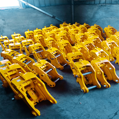 Excavadora segura e altamente eficiente acoplador rápido, hidráulico rápido com pinos para gatos hitachi komatsu sanny