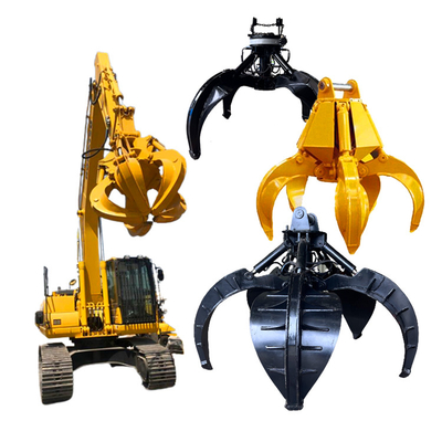 Garra hidráulica da rocha de Pc360 Cat300 Zx220, máquina escavadora Rotating Grab do giro de 360 graus