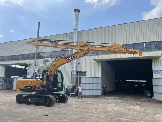 Manuseador de árvores florestais Excavadora Braço telescópico com agarrador para gato Hitachi Komatsu Kobelco