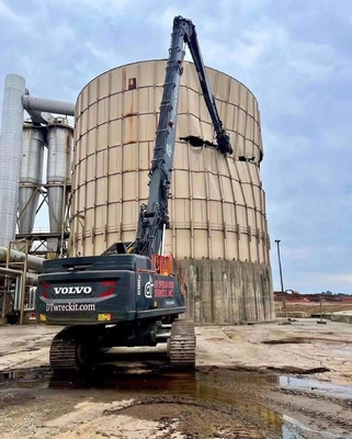 20m 21m 24m Boom de demolição de alto alcance para escavadeira escavadeira demolição de alto alcance Sanny Hitachi Komatsu Cat