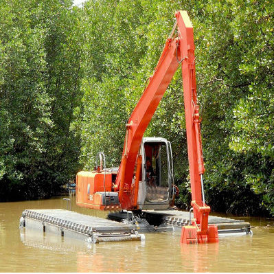 Máquina escavadora alta Long Reach Booms da carga para a construção ZX200 PC200 CAT320