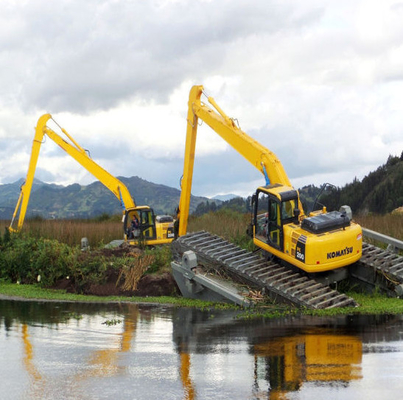Lança de longo alcance de 14m para uso de escavadeira CAT CAT320 para dragagem de rio