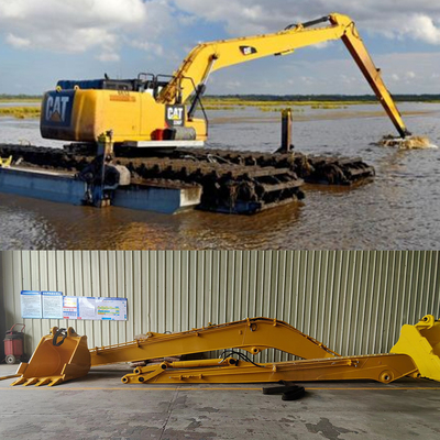 Custom Long Reach Excavator Reach, OEM ODM 8-30 metros braço estendido para CAT Hitachi 6-120 toneladas Excavator Long Arms