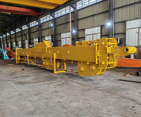 Excavadora vermelha de 20 toneladas Excavadora de braço telescópico Excavadora de três seções Boom telescópico Para Hitachi Komatsu