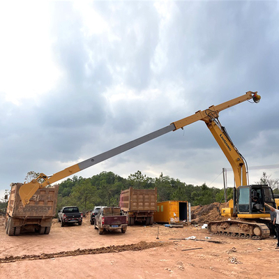 Alcance longo resistente de Telescopic Boom 14m da máquina escavadora CAT320 com cubeta resistente