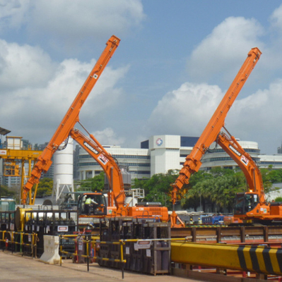 0,40 braços do crescimento de Telescopic Long Reach da máquina escavadora de Cbm com a cubeta da parte superior para Hitachi