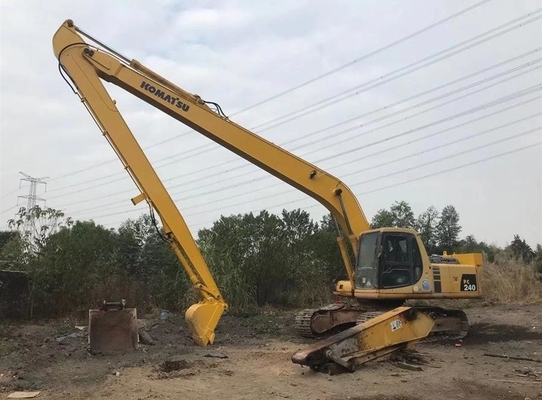 A máquina escavadora de aço amarela Boom Arm, CE certificou a máquina escavadora longa Arm