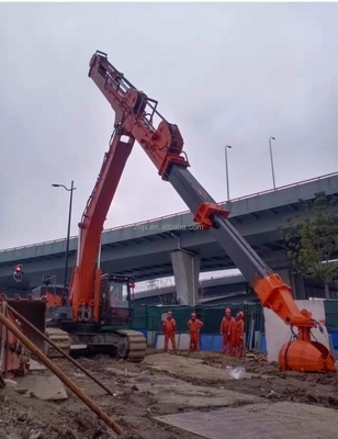 Boom telescópico de longo alcance durável na escavadeira para Hitachi Komatsu Kato