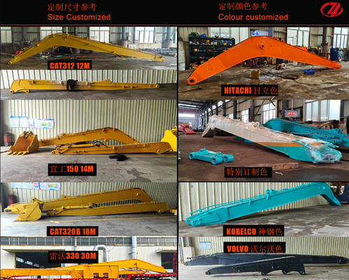 Excavadora de 20 toneladas Q355B de braço longo Q690D de braço longo e cilindro