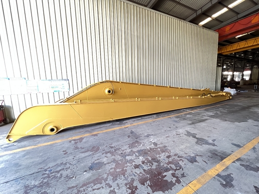 Máquina escavadora longa aceitável do braço do crescimento do ODM do OEM da cor amarela para a inspeção que parte video