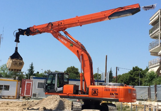 Excavadora Long Boom Clamshell Braço Telescópico 4600mm Para Hitachi CAT Volvo