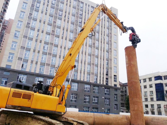 Excavadora pilha motorista anexo para gato Hitachi Komatsu escavadora pilha braço pilha boom