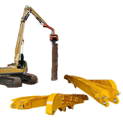 Excavadora pilha motorista anexo para gato Hitachi Komatsu escavadora pilha braço pilha boom