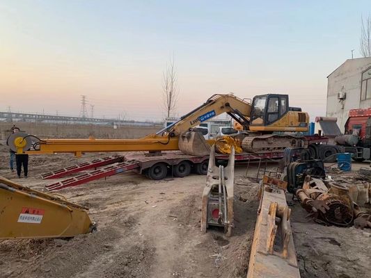 Excavadora multifuncional SK350 Braço Telescópico Dois estágios BS700/Q690D Projeto de Escavação de Tubulação Subterrânea 35T