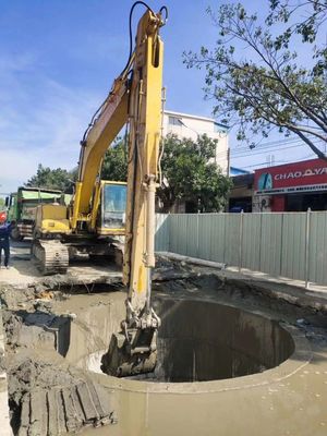 Forte desempenho de escavação Excavadora braço deslizante SH240 para metrô Jacking túnel 24T com acessórios
