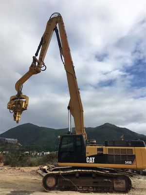 Rodoviária de pilhas e puxadora de pilhas Excavadora Rodoviária de pilhas braço CAT340 personalizado com condutor de pilhas