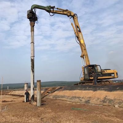 Rodoviária de pilhas e puxadora de pilhas Excavadora Rodoviária de pilhas braço CAT340 personalizado com condutor de pilhas