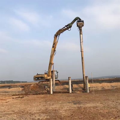 Rodoviária de pilhas e puxadora de pilhas Excavadora Rodoviária de pilhas braço CAT340 personalizado com condutor de pilhas