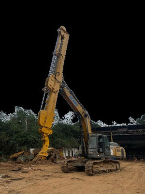 Excavadora personalizável XE370 Braço telescópico de três estágios BS900 Material mais leve e eficiente em carregar balde ou agarrar 37T
