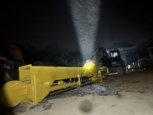 Excavadora personalizável XE370 Braço telescópico de três estágios BS900 Material mais leve e eficiente em carregar balde ou agarrar 37T