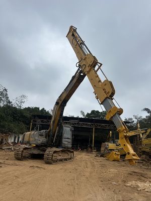 Excavadora personalizável XE370 Braço telescópico de três estágios BS900 Material mais leve e eficiente em carregar balde ou agarrar 37T