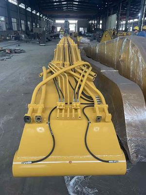 CAT349 22m Q355B Escavação em pilha de braço de condução Tamanho do braço Ângulo de abertura do braço Cerca de 160 °