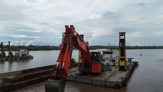 Excavador de braço longo com balde e cilindro para  KOBELCO Hitachi