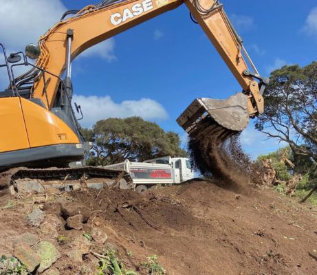 312 Pc130 Balde de escavadeira esqueleto