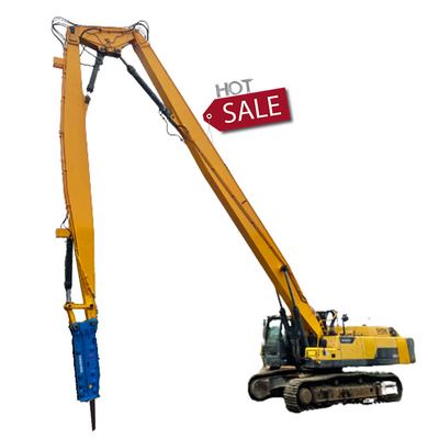 Máquina escavadora opcional High Reach Boom de 18M 20M 24M 26M 28M 30M, braço da demolição de três seções