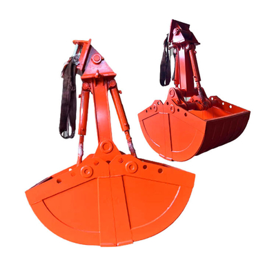 Cilindro dobro Mini Excavator Clamshell Bucket, máquina escavadora hidráulica Grab Bucket