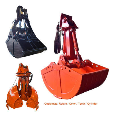 Máquina escavadora resistente Clam Bucket, cubeta da garra da parte superior para Cat320 Pc200