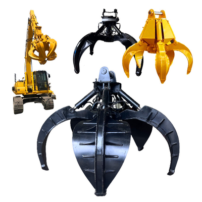 NM400 máquina escavadora antiusura Rock Grapple, cubeta da garra de Q355B para 20 Ton Excavator