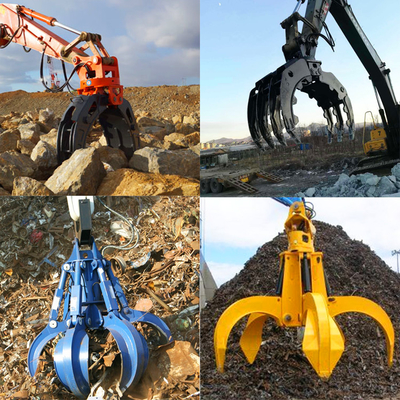 A pedra Mini Excavator Rock Grab, CE provou a máquina escavadora Orange Peel Grapple de Sumitomo