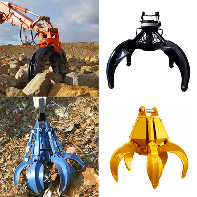 Desfaça-se de Mini Excavator Rock Grapple, máquina escavadora Rock Grab do ODM do OEM